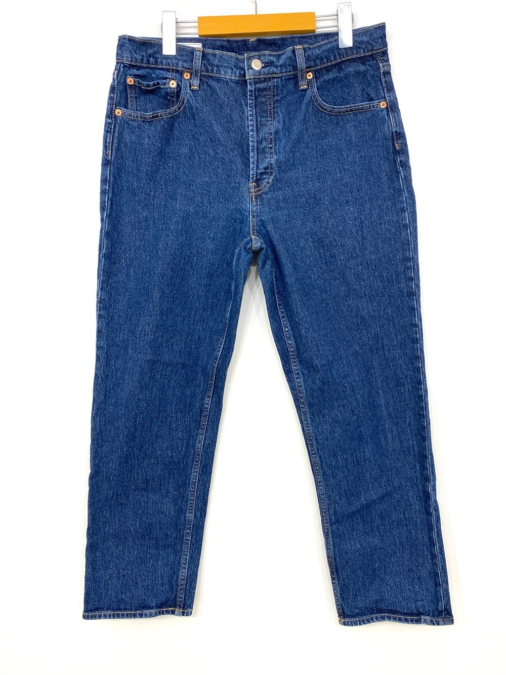 Gap Cheeky Straight High Rise Jeans Dark Indigo Wash Ankle Women’s 31